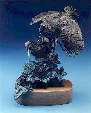 Woodcok Bronze by William J Koelpin